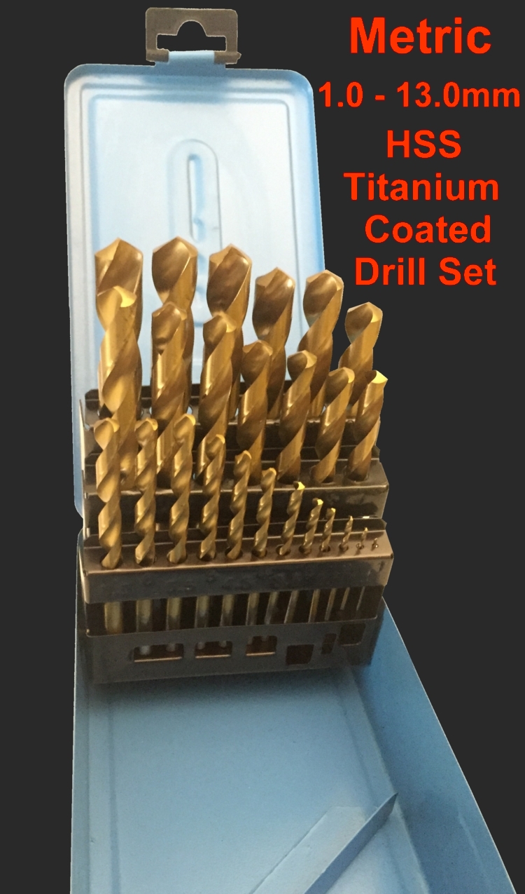 Zeus Metric HSS Drill Sets 1mm to 13mm 25 pce Drills Set presented in a